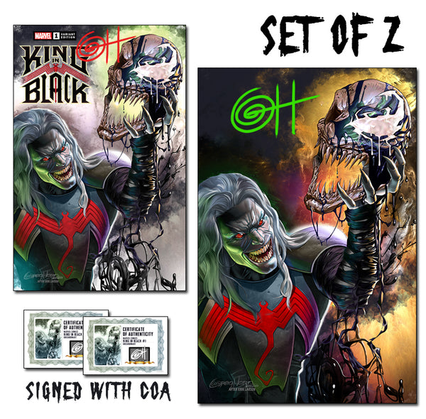 King in Black - Greg Horn Art/Past Present Future Exclusive Variant - Raw Options