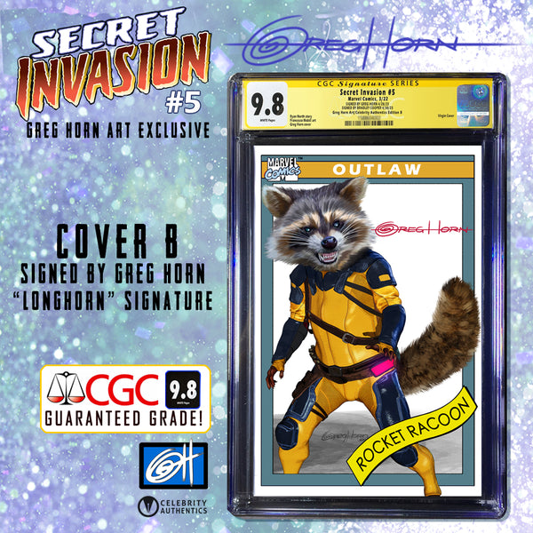 Secret Invasion #5 - A Celebrity Authentics/Greg Horn Art Exclusive Variant - CGC Signature Series Graded Options