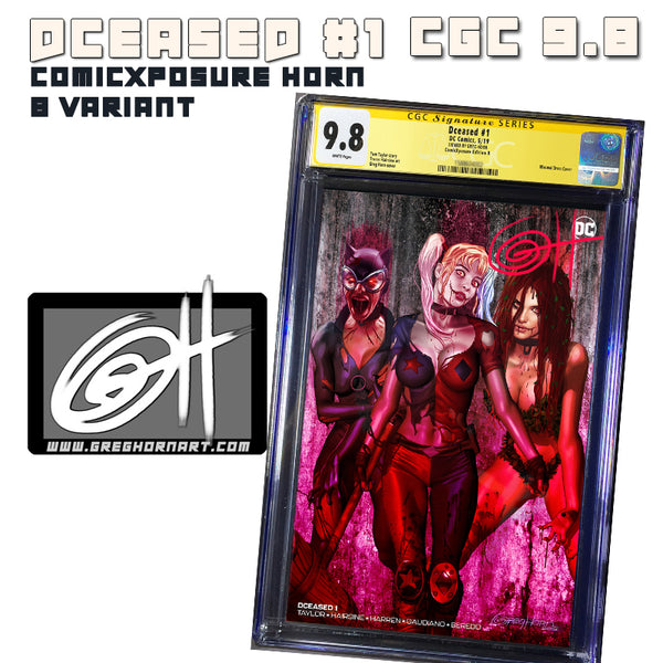 DCeased # 1 ComicXposure Greg Horn Art Exclusive Variant CGC 9.8