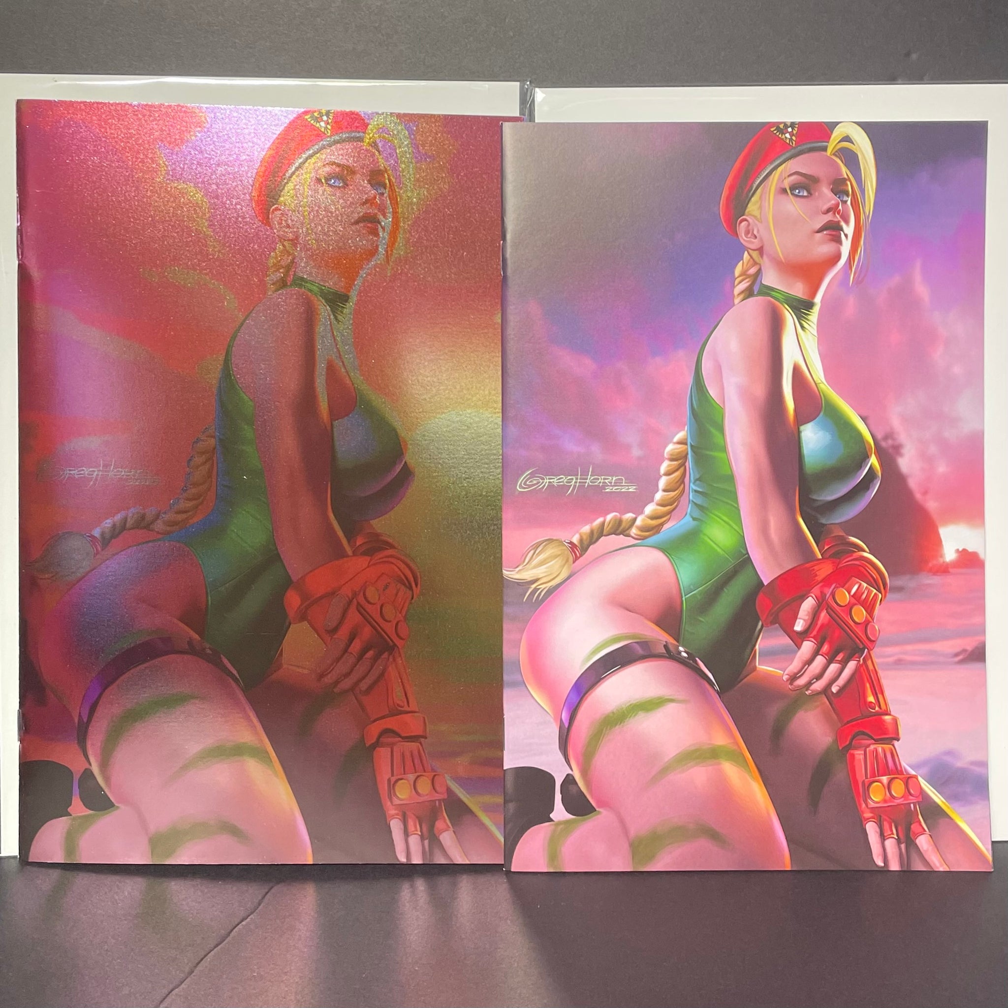 Street Fighter #1 Spectral Comics Exclusive Artist's Proof Set of both Covers; Sunrise Foil Virgin & Sunset Virgin Covers!