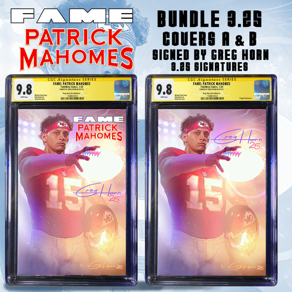 CGC Signature Series Options for FAME: Patrick Mahomes