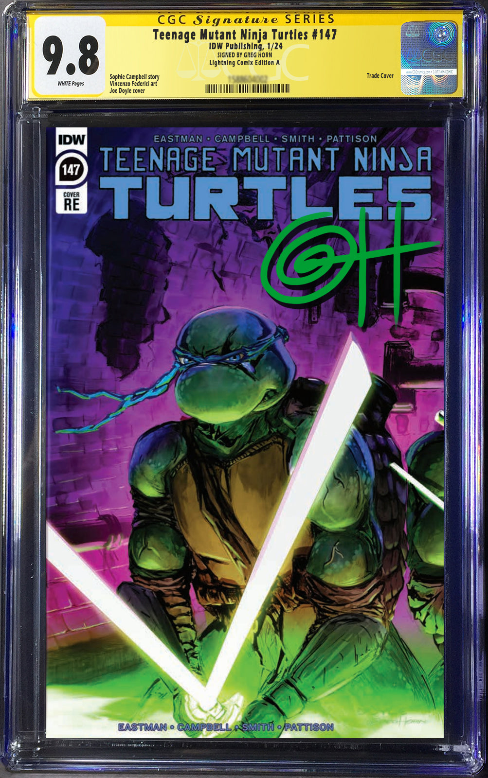 TALES OF THE TEENAGE offers MUTANT NINJA TURTLES #1 CGC 9.6 White pages. Stunner