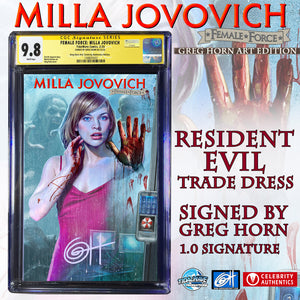 Female Force: Milla Jovovich "Resident Evil" Cover CGC Signature Series 9.8