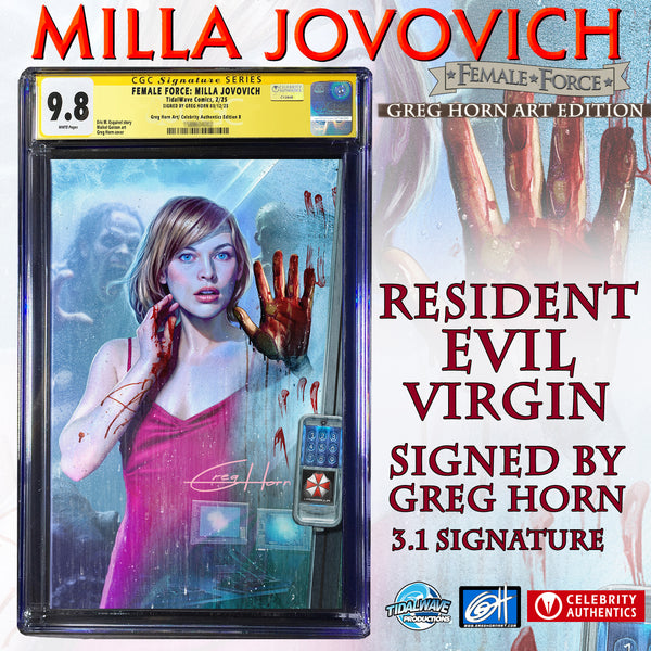 Female Force: Milla Jovovich "Resident Evil" Cover CGC Signature Series 9.8