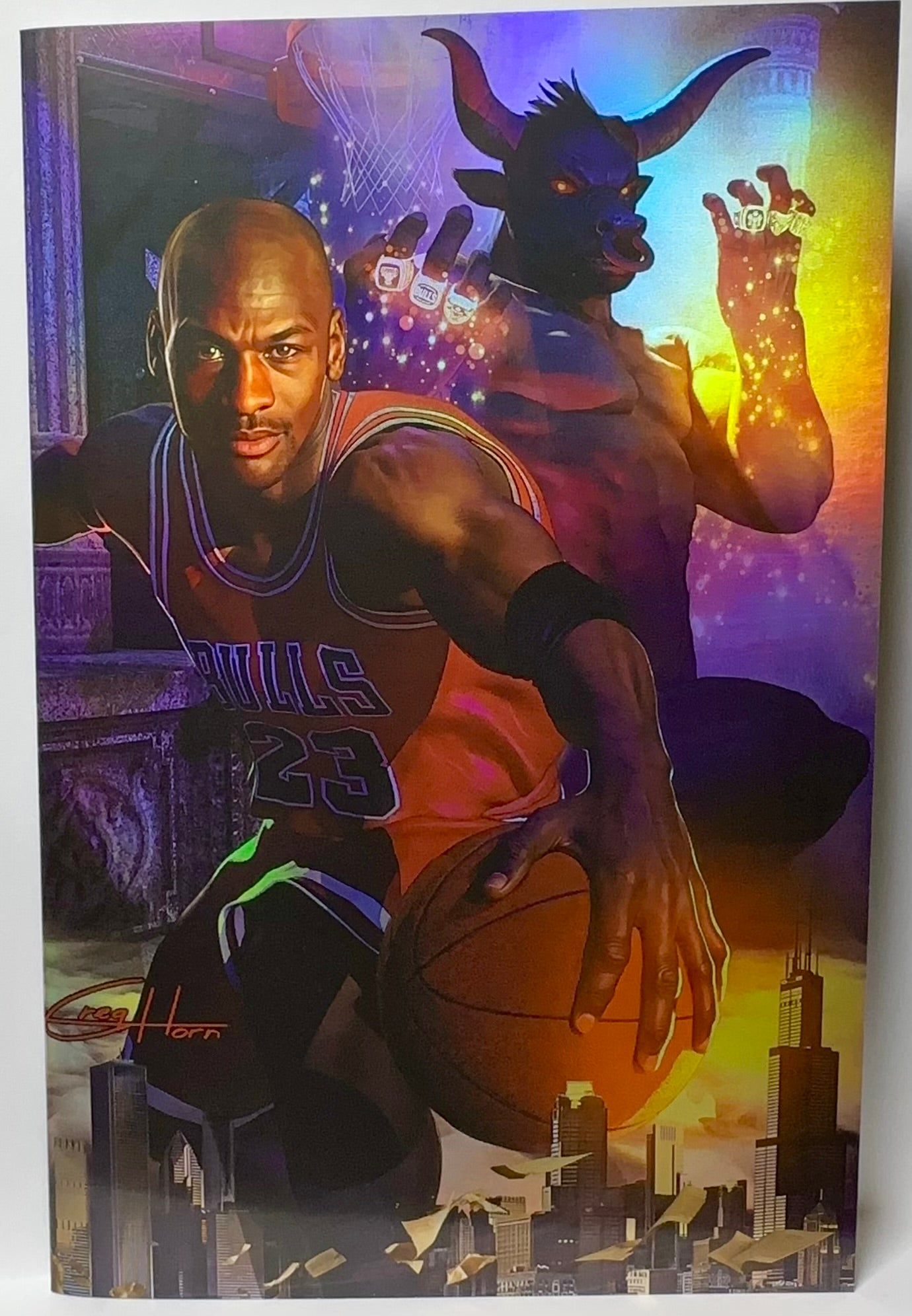 FAME: Michael Jordan Greg Horn Art Exclusive C2E2 Edition Foil Virgin Cover