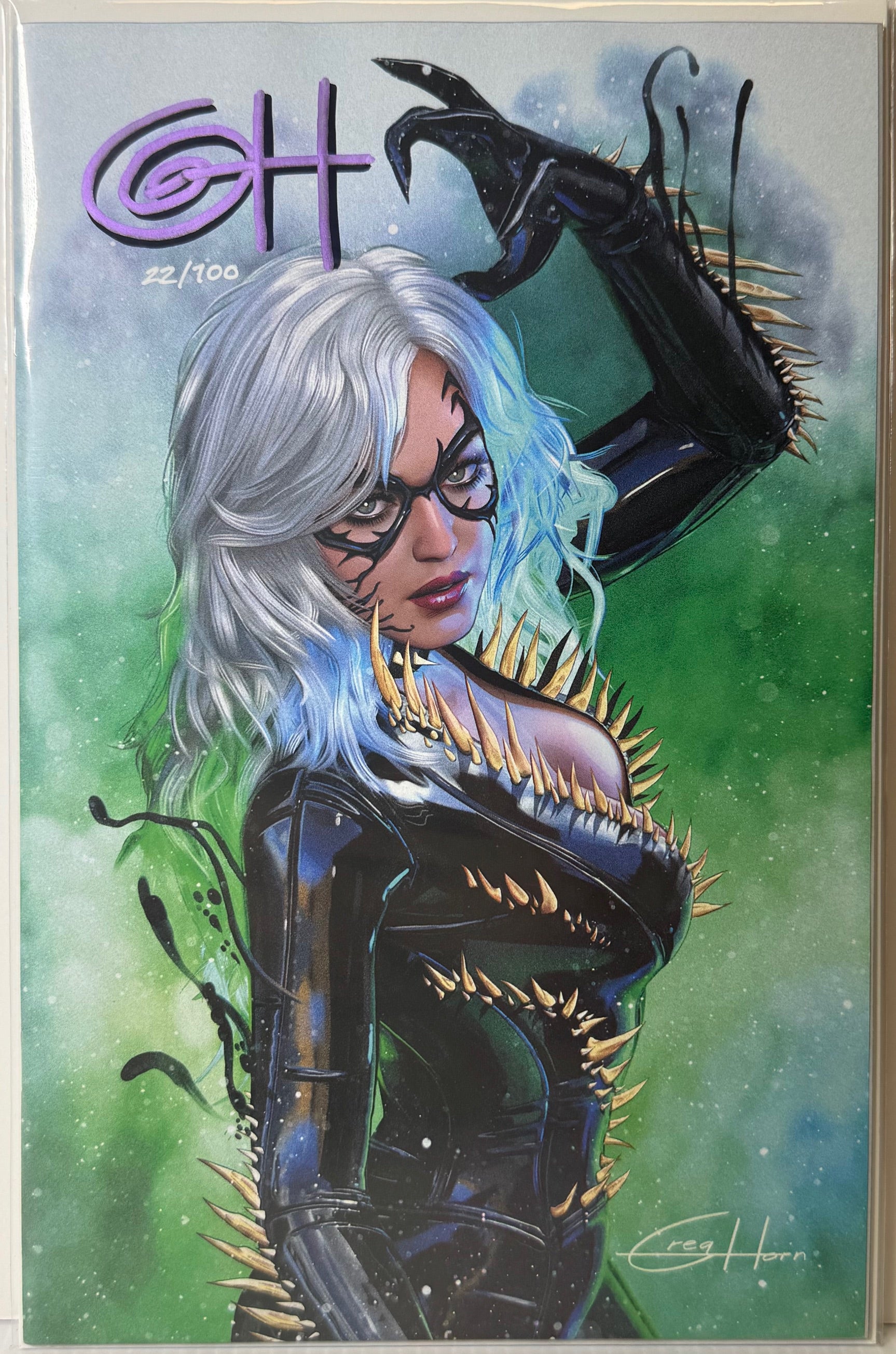 Black Cat #7 Matching #s Virgin and Trade Dress Set – Greg Horn Art