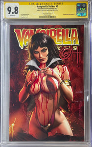 SALE! CGC Signature Series 9.8 Vampirella Strikes #3 Greg Horn Art Edition Cover A with Bloody Remark & Signed by Greg Horn