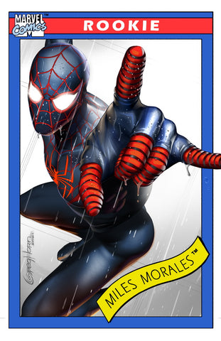 Miles Morales Trading Card Cover High Quality 11x17 Print