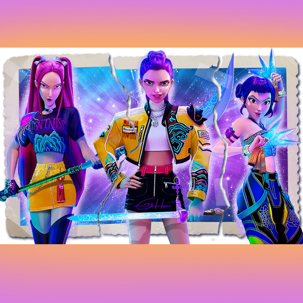KPOP Demon Hunters Custom Size Options Greg Horn Art
