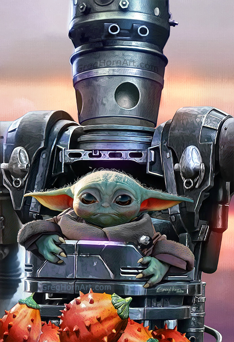 Grogu & IG-88 High Quality 11x17 Print