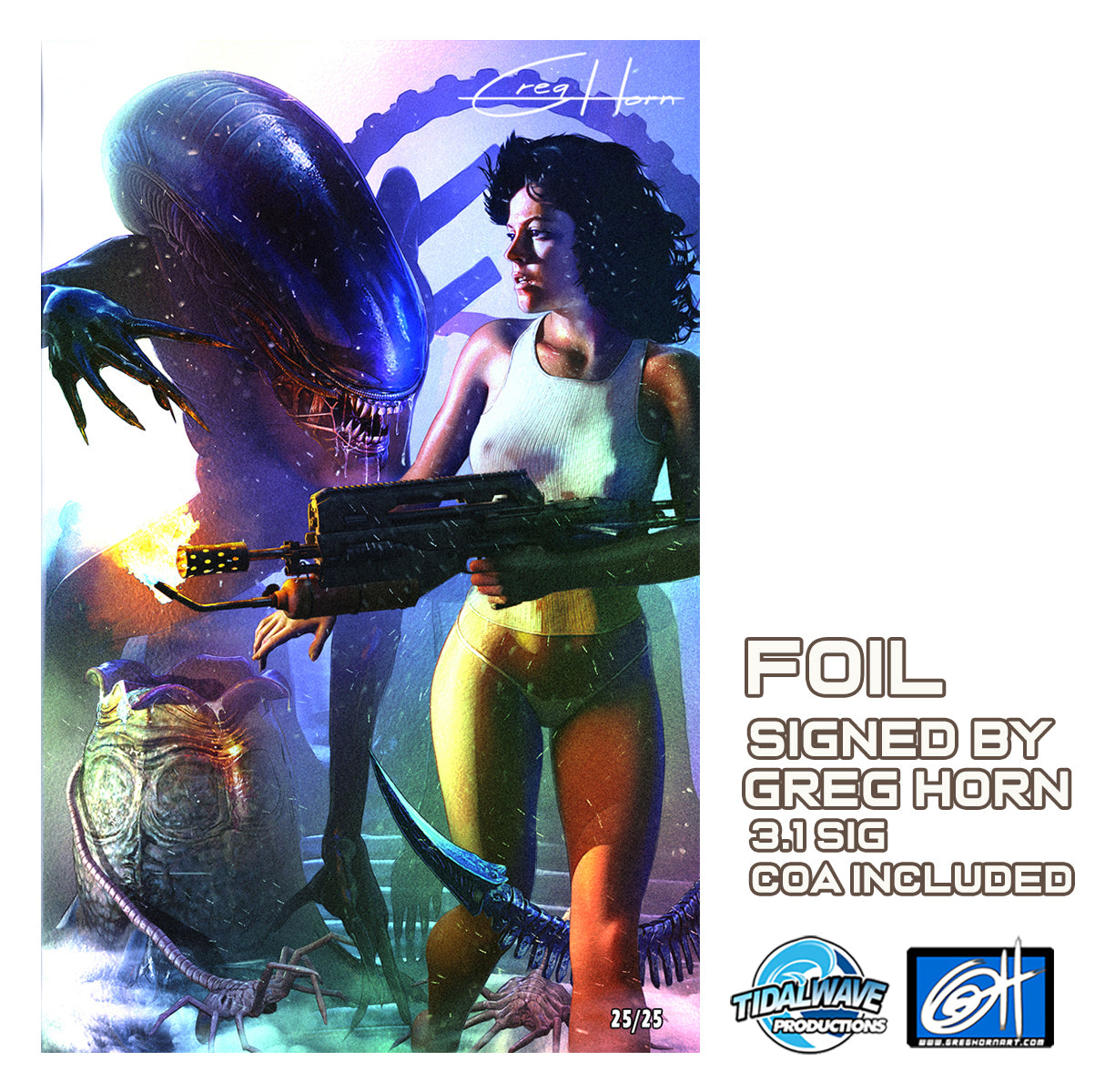 Female Force: Sigourney Weaver Raw, Ungraded Options – Greg Horn Art