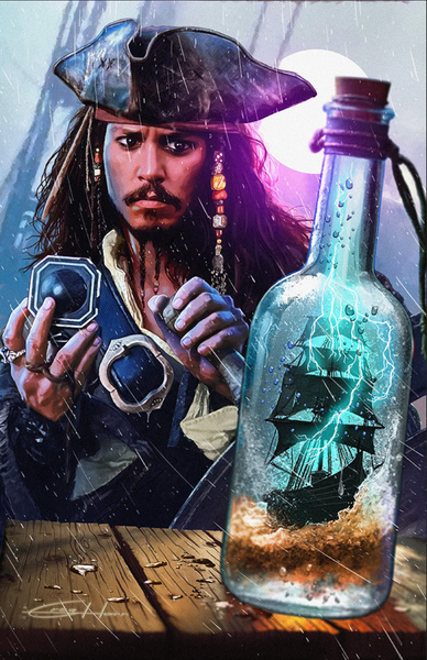FAME: Johnny Depp "Captain Jack Sparrow" Cover Options