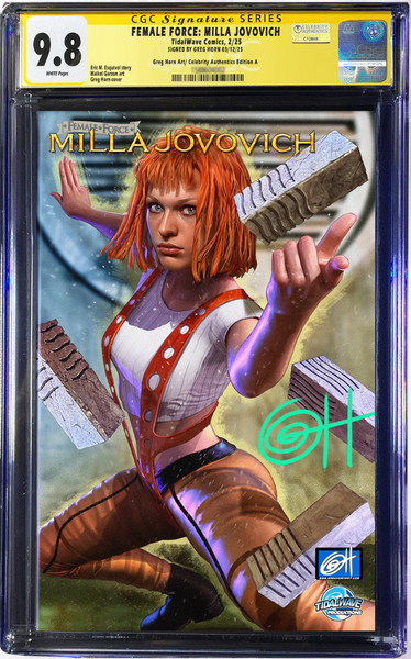 Female Force: Milla Jovovich "The Fifth Element" Cover CGC Signature Series 9.8