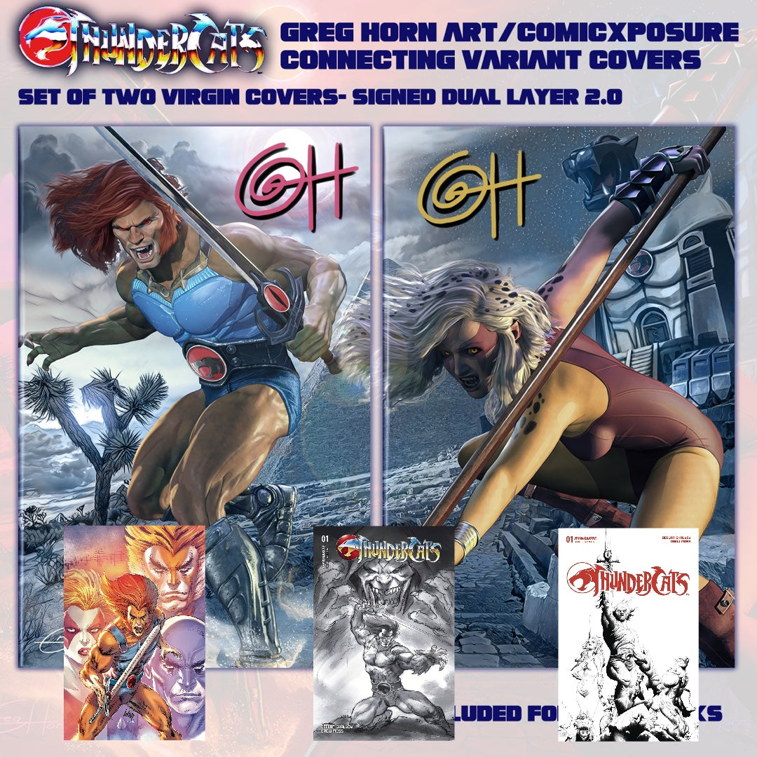 ThunderCats #1 VIRGIN COVER Sets & Incentive Covers – Greg Horn Art