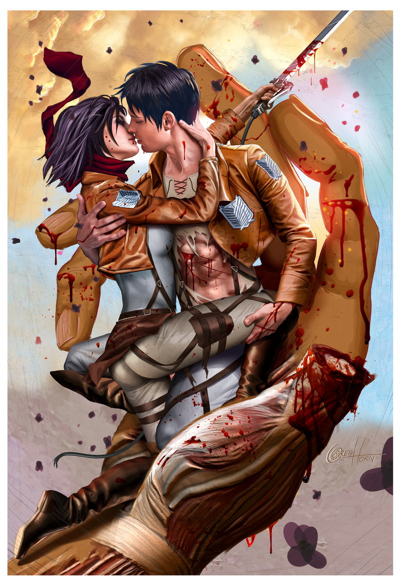 Attack on Titan - Kiss of the Titans - Limited Lithograph