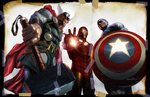 Avengers Trinity - high quality 11 x 17 digital print