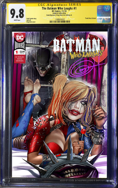 The Batman Who Laughs # 1 ComicXposure Greg Horn Art Exclusive Variant CGC 9.8