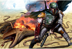 Star Wars - Boba Fett Sarlac Pit Escape- Limited Lithograph