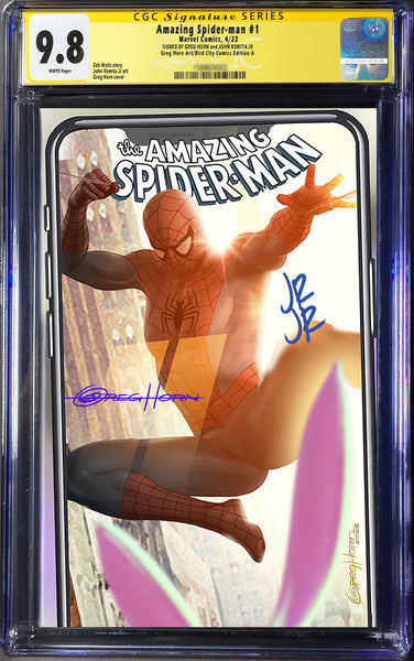 Amazing Spider-Man # 1 - A Bird City Comic/Greg Horn Art Exclusive Variant - CGC Signature Series Graded Options