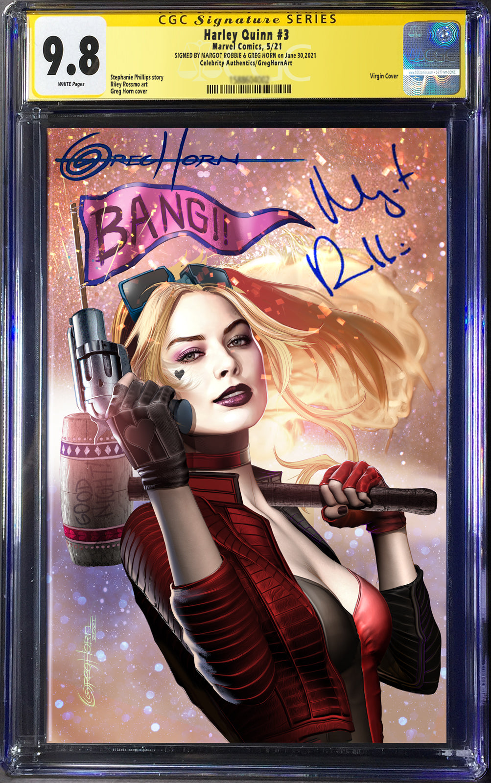Harley Quinn # 3 - A Celebrity Authentics/Greg Horn Art Exclusive Vari