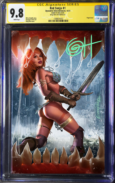 Red Sonja # 1 - A Greg Horn Art Exclusive - CGC Signature Series Options