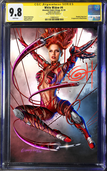 White Widow # 4 - A Greg Horn Art Store Exclusive Variant CGC 9.8 Signature Series