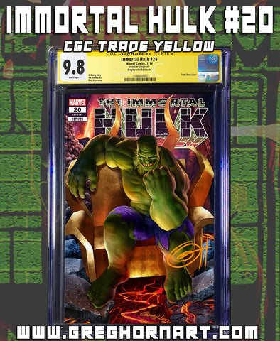 Immortal Hulk # 20 - 9.8 Graded Signature Series ComicXposure Greg Horn Art Exclusive Variant