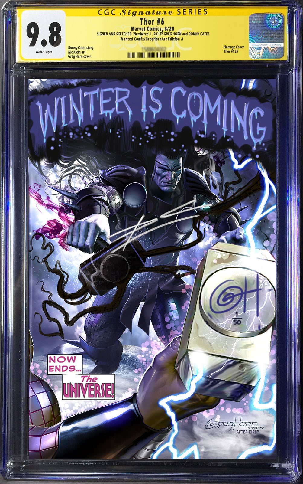 アメコミ THOR #6 (2020) - CGC 9.8 - Auto アメコミ THOR #6 (2020) - CGC 9.8 - Auto