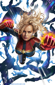Captain Marvel - high quality 11 x 17 digital print