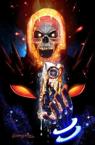Cosmic Ghost Rider Destroys Marvel History - Melting Ice Cap - 11 x 17 high quality print