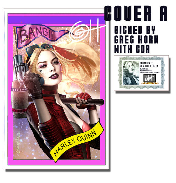 Harley Quinn # 3 - A Celebrity Authentics/Greg Horn Art Exclusive Variant Raw Options