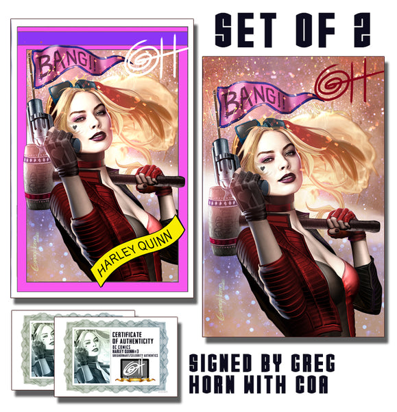 Harley Quinn # 3 - A Celebrity Authentics/Greg Horn Art Exclusive Variant Raw Options