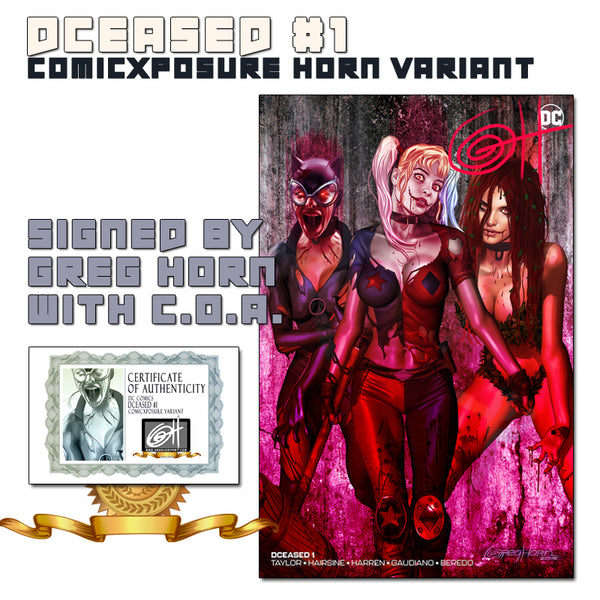 DCeased # 1 ComicXposure Greg Horn Art Exclusive Variants