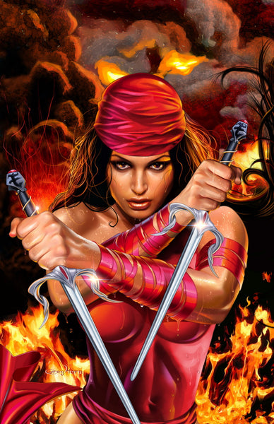 Elektra - Fire - high quality 11 x 17 digital print