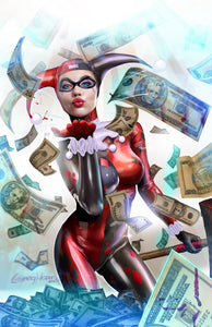 Harley Quinn: Blood Money-AQUA with Jester Costume - high quality 11 x 17 digital print