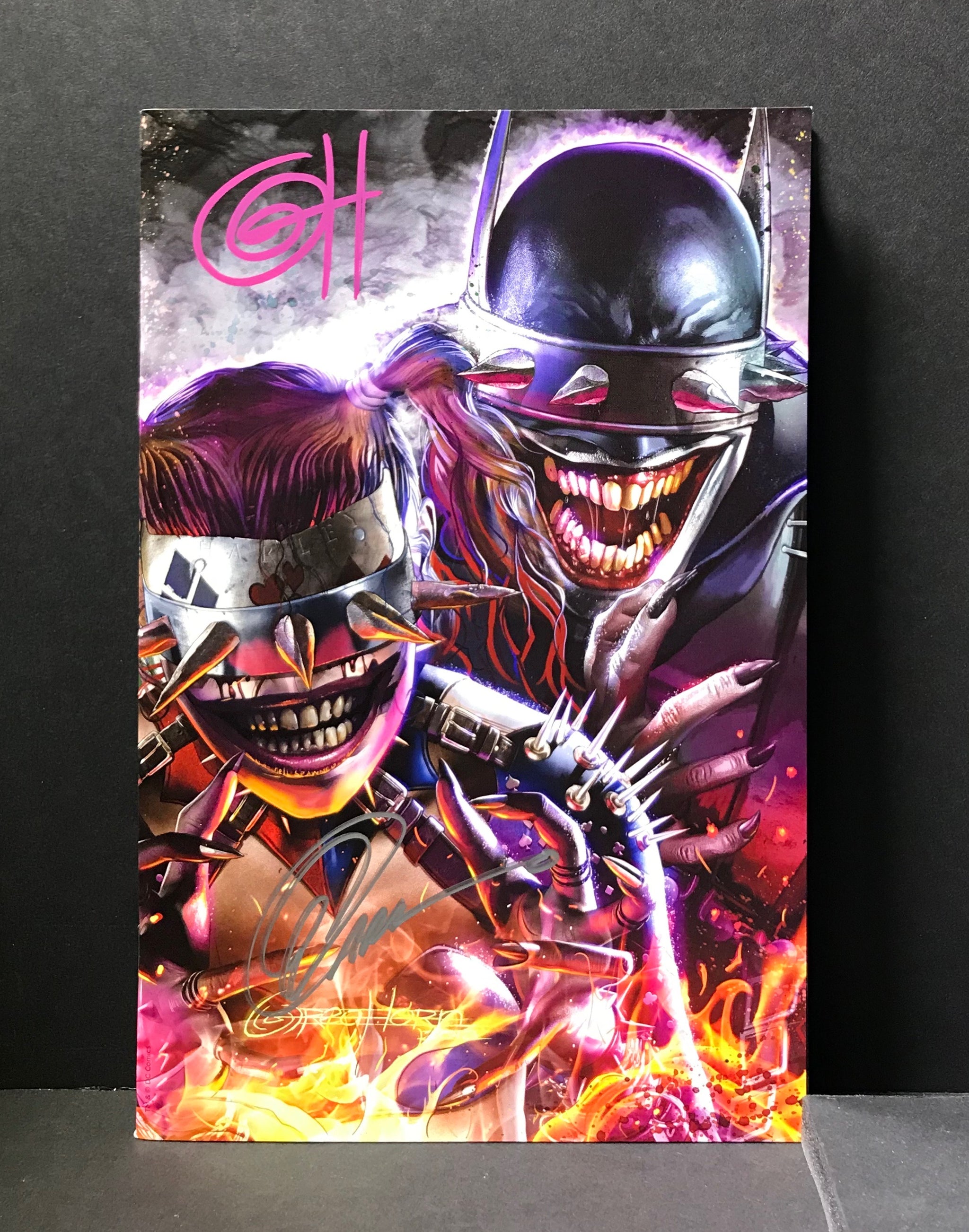 値下げ❗️ダークナイツ・メタル Greg Horn超レア表紙セット アメコミリーフ Dark Night Metal 6 - ComicXposure Greg Horn Art Variant - Signed by Gr