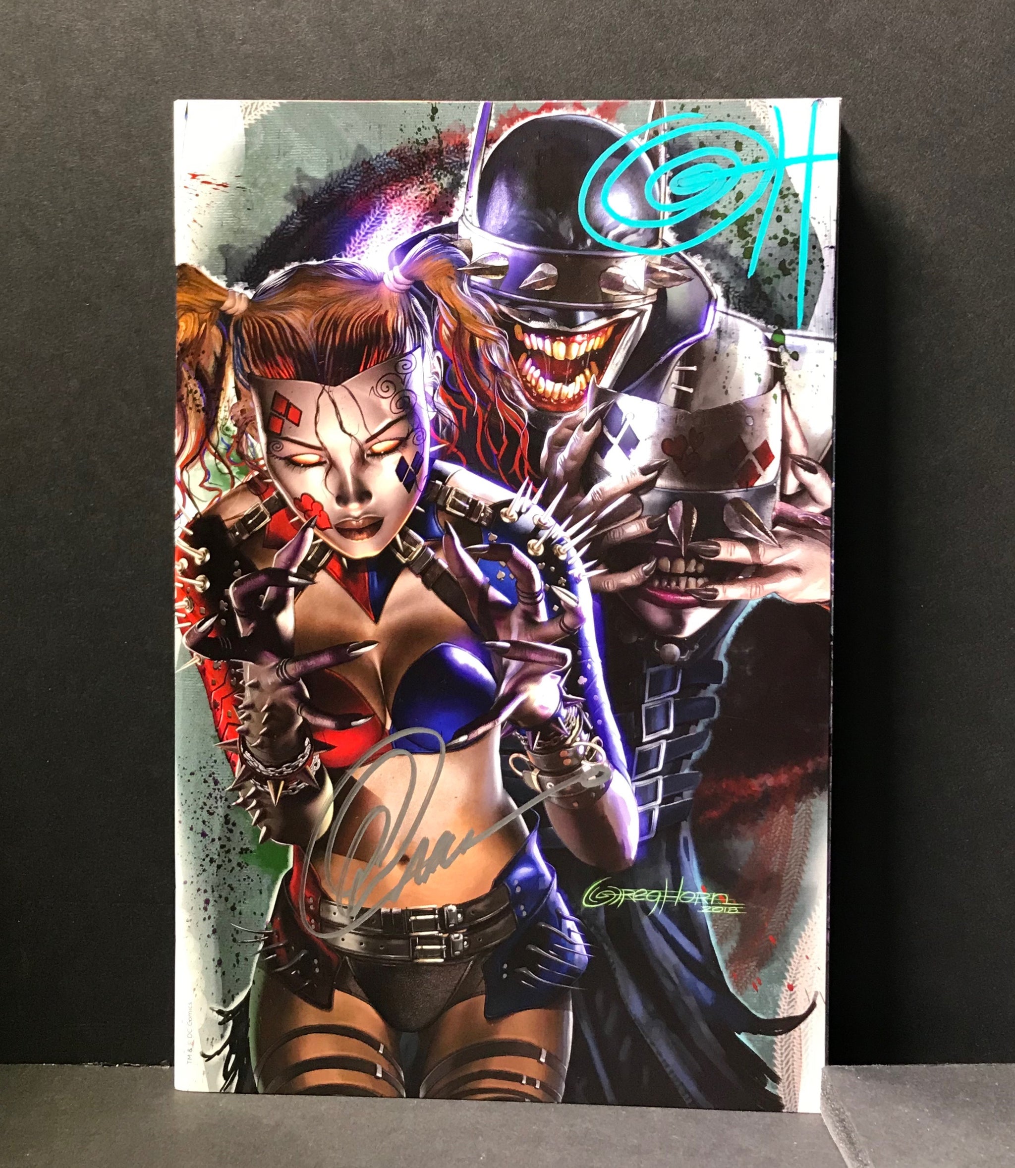 ダークナイツ・メタル Greg Horn 超レア表紙セット　アメコミリーフ Dark Night Metal 6 - ComicXposure Greg Horn Art Variant - Signed by Gr