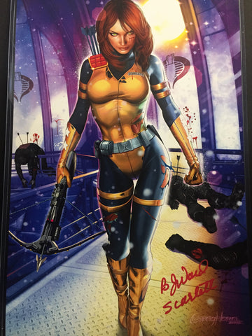 G.I. JOE - Scarlett Gets Straight to the Point - high quality 11 x 17 digital print Signed by Greg AND B.J. Ward.