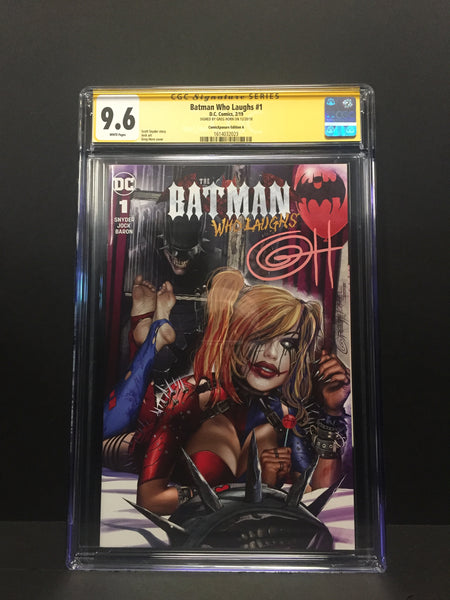 Dark Night Metal # 6 C Cover  ComicXposure Signed by Greg Horn  CGC 9.8 SS