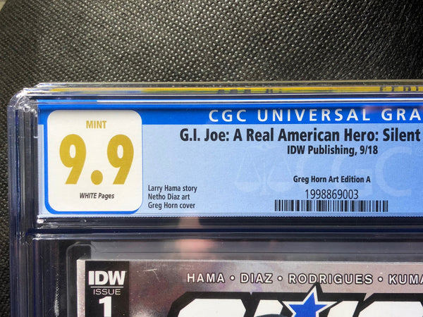 G.I. Joe Silent Option #1 CGC graded 9.9