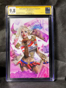 Harley Quinn 25th Anniversary Special # 1 Signed by Greg Horn CGC 9.8 SS