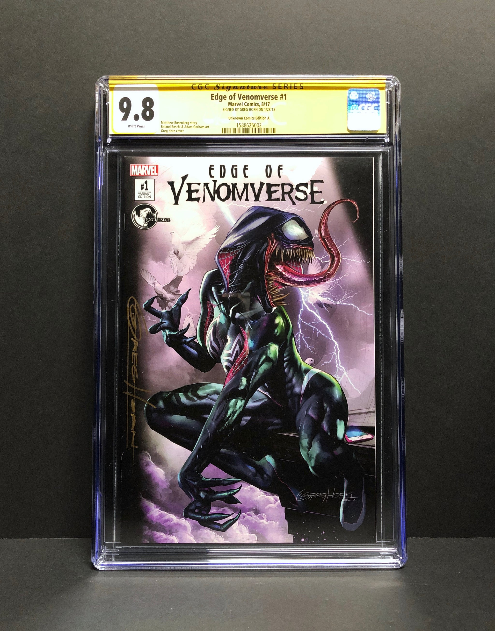 Venomverse fashion 1 Cgc signed comic