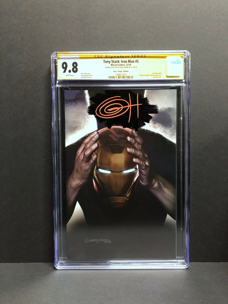 Tony Stark: Iron Man #5 1:200 RATIO retailer incentive variant CGC 9.8 w signature