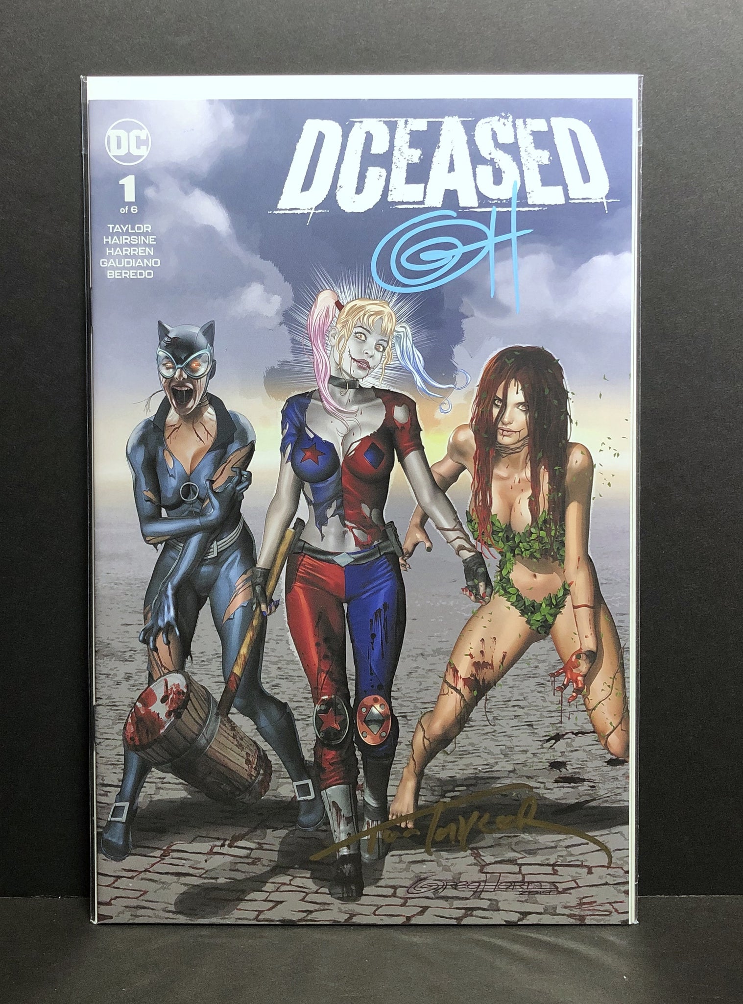 DCeased # 1 ComicXposure Greg Horn Art Variant Signed by Tom Taylor and Greg Horn!
