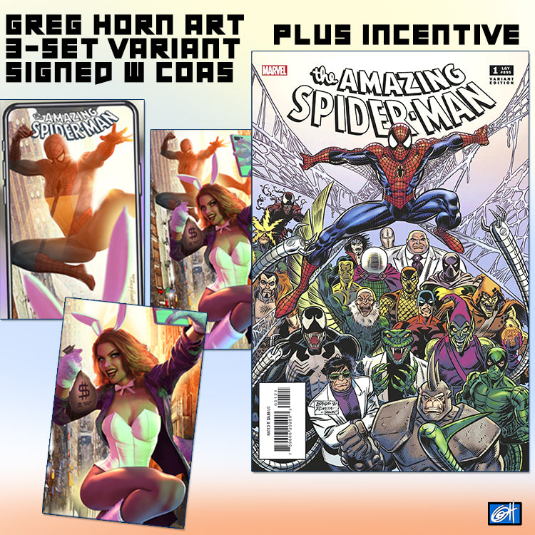 Amazing Spider-Man # 1 - A Bird City Comic/Greg Horn Art Exclusive Var