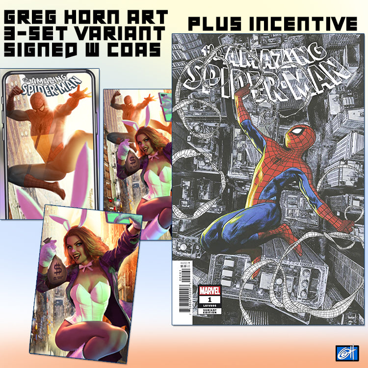 Amazing Spider-Man # 1 - A Bird City Comic/Greg Horn Art Exclusive Var