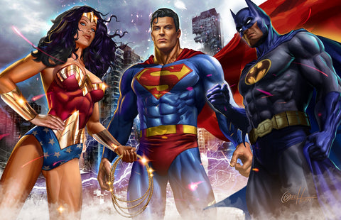 Justice League Trinity - high quality 11 x 17 digital print