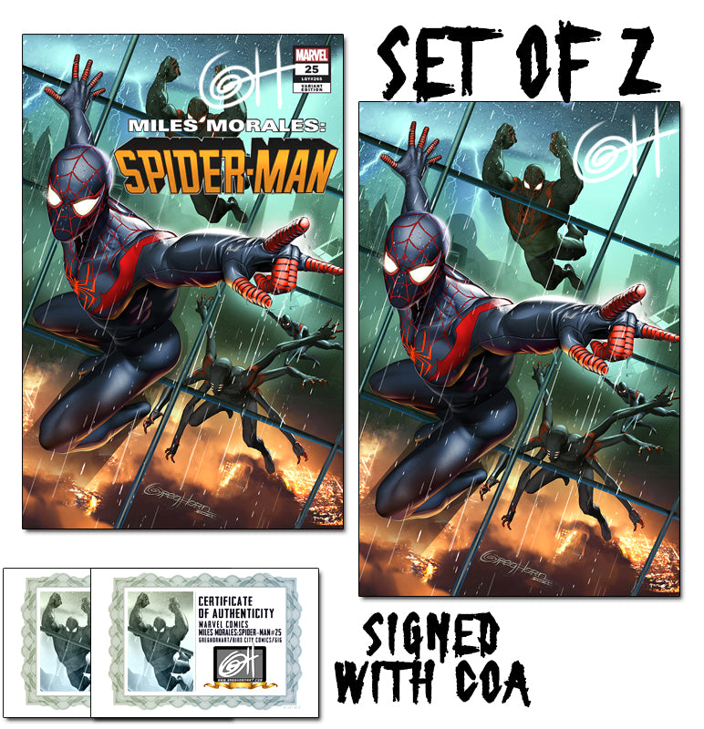 Miles Morales set アメコミ Miles Morales: Spider-Man # 25 - A Greg Horn Art/Bird City