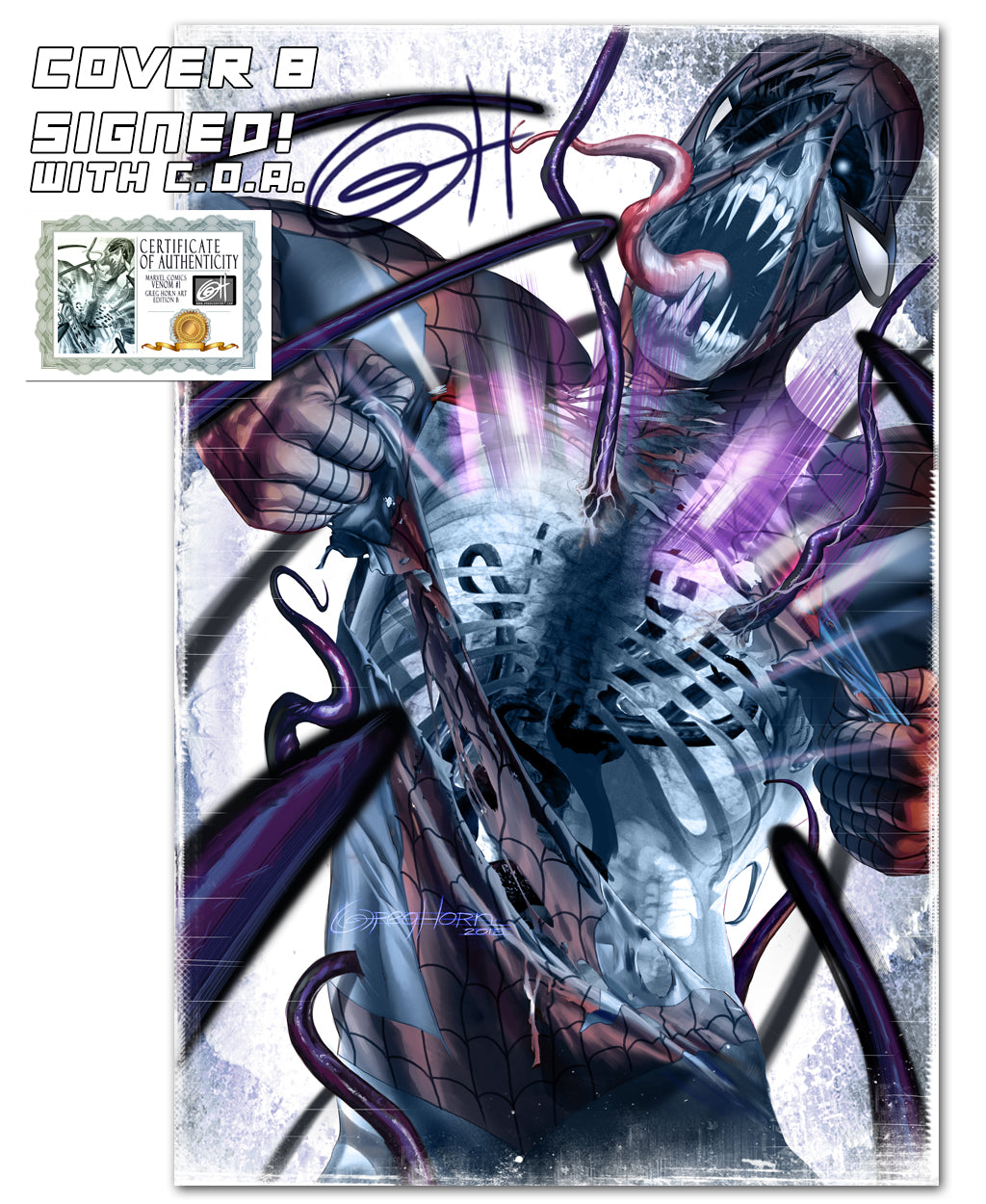 Venom #1 GREG HORN ART EXCLUSIVE VARIANT - In stock now- – Greg