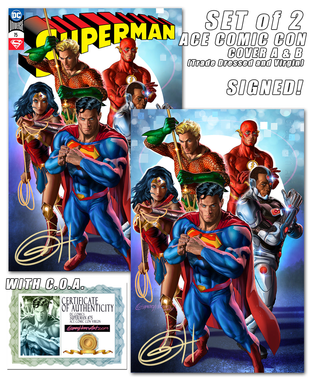 SUPERMAN #75 ACE COMIC CON VIP EXCLUSIVES - SLIGHT DAMAGE – Greg